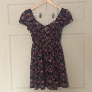 Floral Peasant Dress